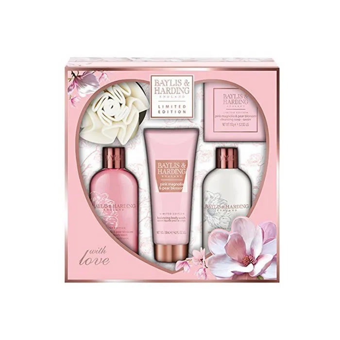 Baylis & Harding Baylis And Harding Limited Edition Pink Magnolia And Pear Blossom Coffret 5 Produits 2018