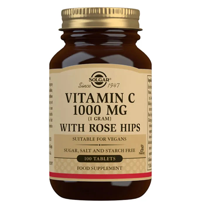 Solgar Vitamine C 100 Comprimés avec Églantier