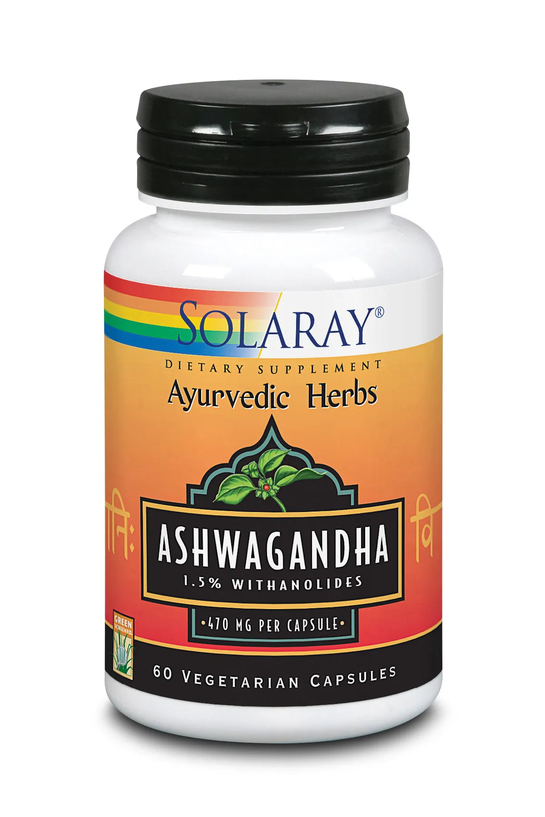 Solaray Ashwagandha 470 Mg 60 Caps Vegetales-Solaray
