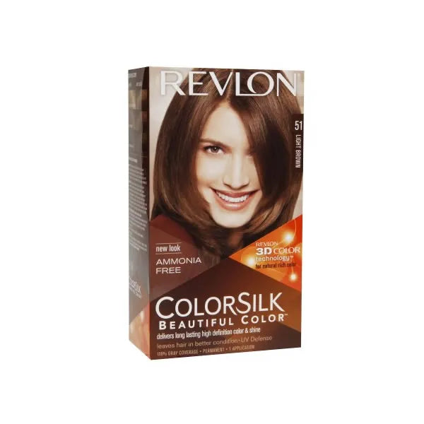 Revlon Revon Colorsilk Sans Amoniaque 51 Light Brown