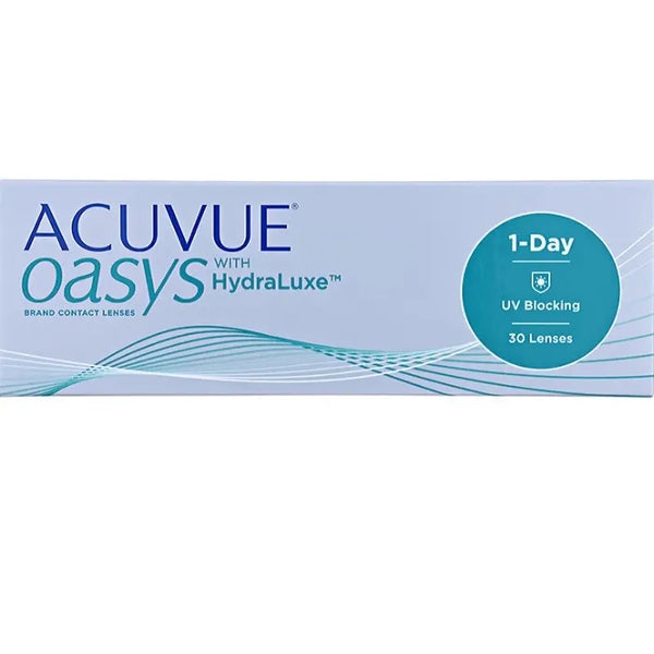 Acuvue Oasys Hydraluxe Lentilles De Contact Journalières De Remplacement -3.75 BC/8.5 30 Unités - Batty Beauty