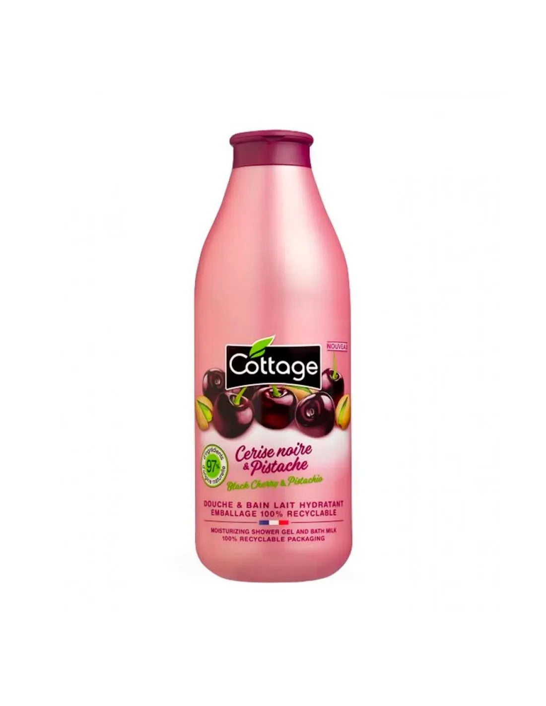 Cottage Hidratante Gel De Ducha Cremoso Cereza Negra y Pistacho