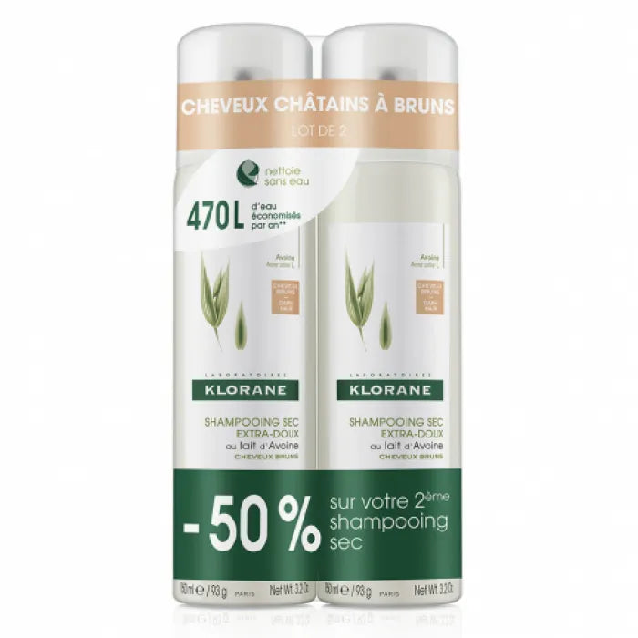 Klorane Shampooing Sec Á L'avoine Pour Heveux Bruns
