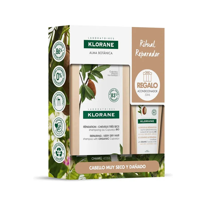 Klorane BIO Coffret Shampoing Cupuaçu 2 Pièces