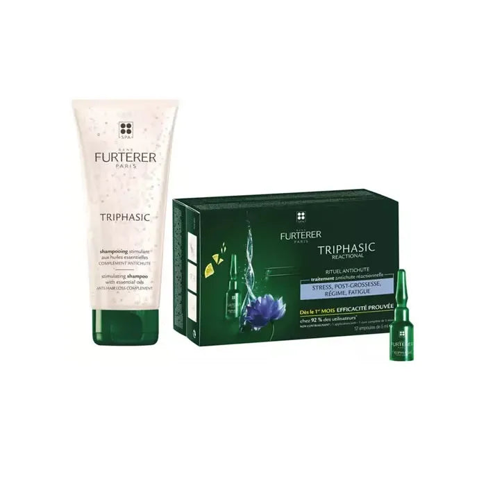 Rene Furterer Triphasic Reactional Traitement Anti-Chute De Cheveux Set 2 Produits