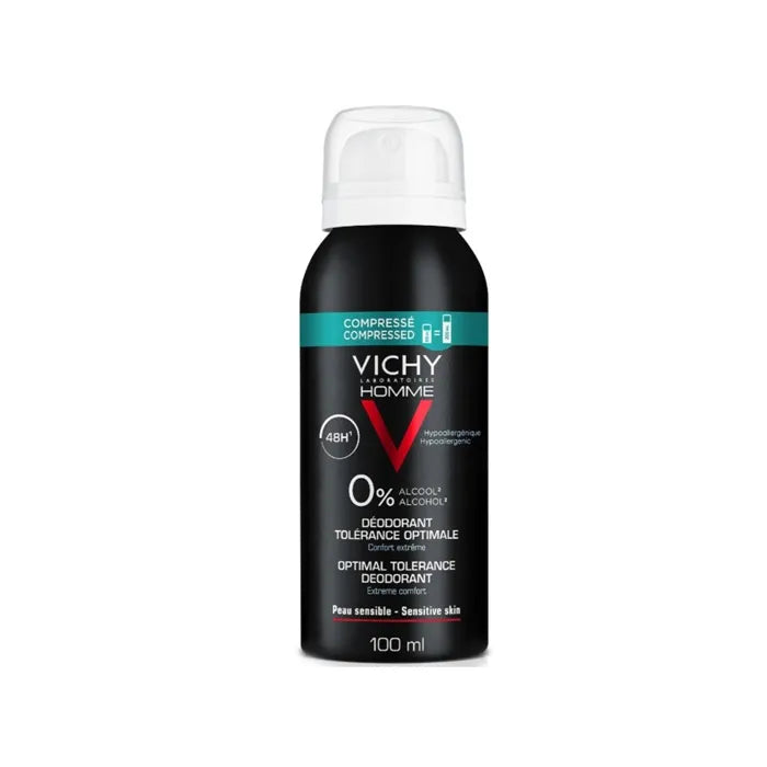 Vichy Homme Déodorant Tolérance Optimale 48H Spray 100 ml