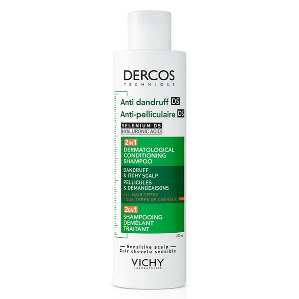 Vichy Dercos Antipelliculaire 2 en 1 Shampoing Après-Shampoing 200ml - Batty Beauty