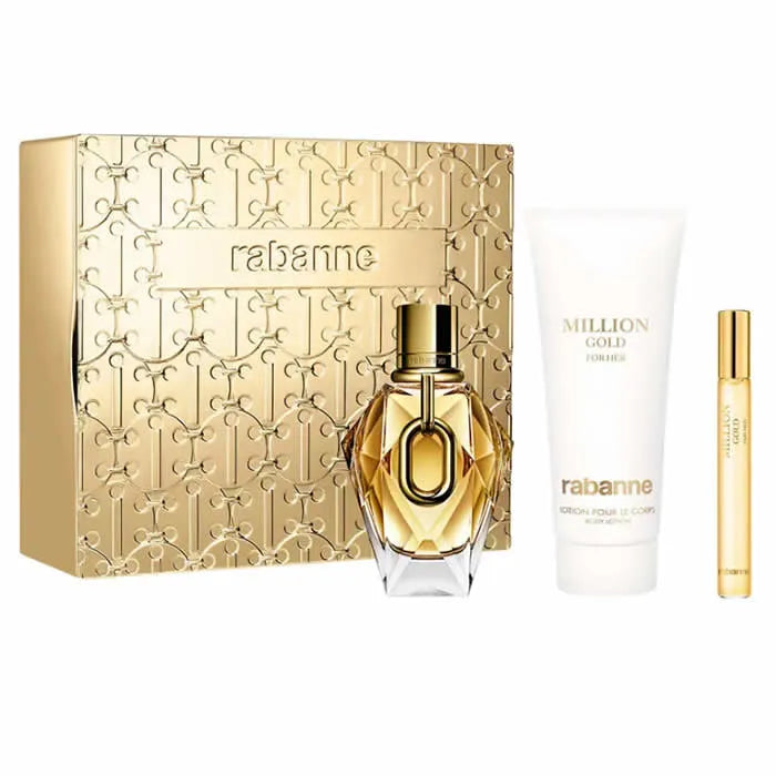 Paco Rabanne Rabanne Million Gold For Her Eau De Parfum Coffret 3 Produits