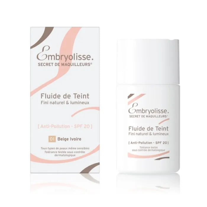 Embryolisse Fluid De Teint Spf20 01 Beige Ivoire