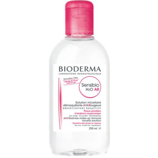 Bioderma Sensibio H2O Ar Solution Micellaire Démaquillante Anti Rougeurs 250ml - Batty Beauty