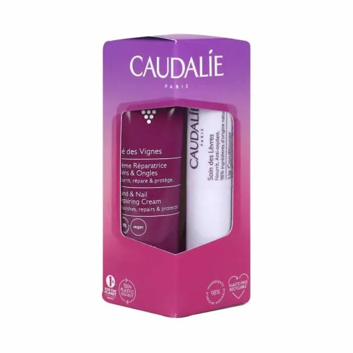 Caudalie Thé Des Vignes Crème Mains et Ongles + Baume à Lèvres