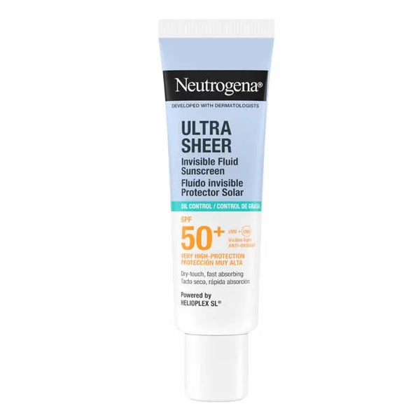 Neutrogena Ultra Sheer Invisible Fluid Suscreen Oil Control Spf50+ 50ml - Batty Beauty