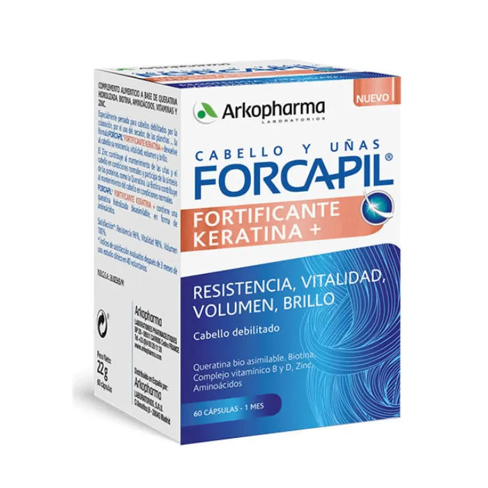 Arkopharma Forcapil Fortifiant + Kératine 60 Capsules