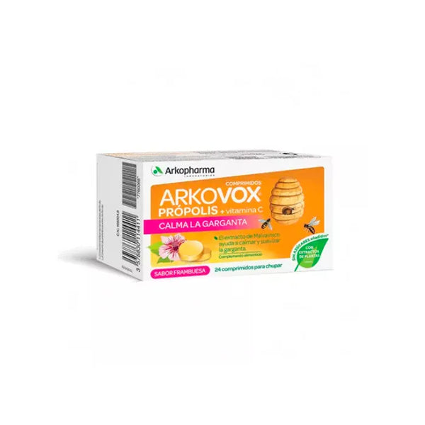 Arkopharma Arkovox Propolis Arôme de Framboise 24 Comprimés - Batty Beauty