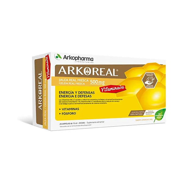 Arkopharma Arkoreal Gelée Royale 500mg 20 Ampoules - Batty Beauty