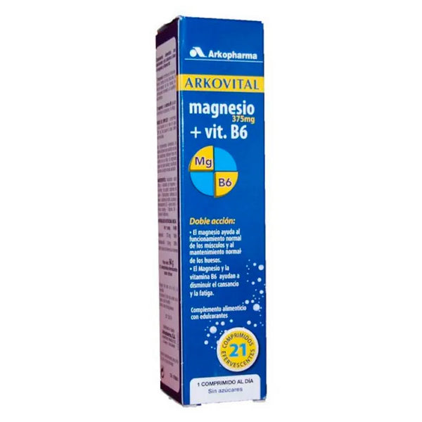Arkopharma Arkovital Magnésium 375mg 21 Comprimé Effervescent - Batty Beauty