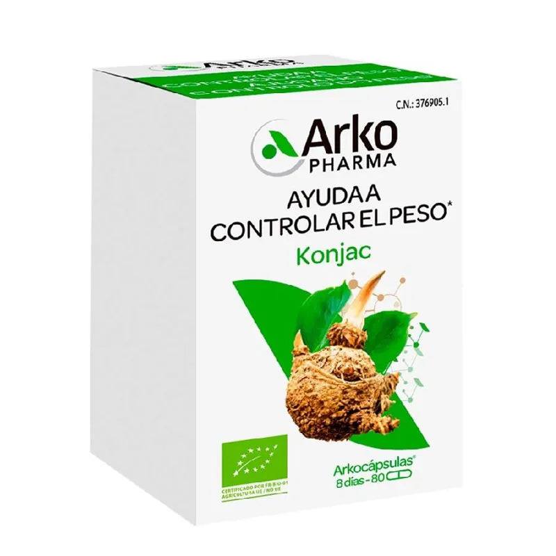 Arkopharma Arkogélules Glucomannane 80 Capsules
