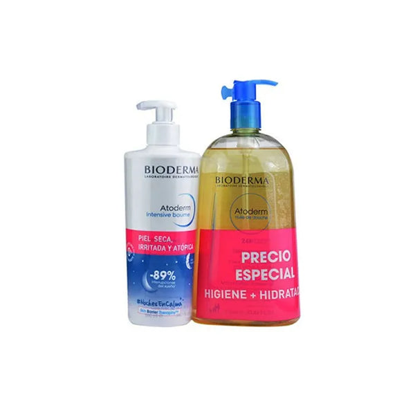Bioderma Pack Atoderm Baume Intensif + Atoderm Huile de Douche 1000ml - Batty Beauty