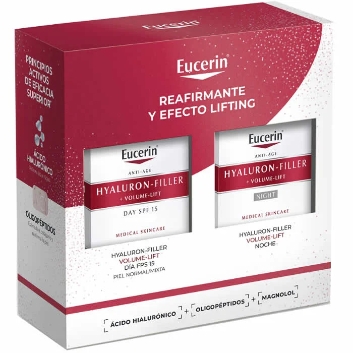 Eucerin Hyaluron Filler Volume Lift Day Cream Spf15 Coffret 2 Produits