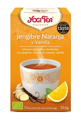 Yogi Tea Yogi Jengibre-Vainilla-Naranja X 17 Bolsitas