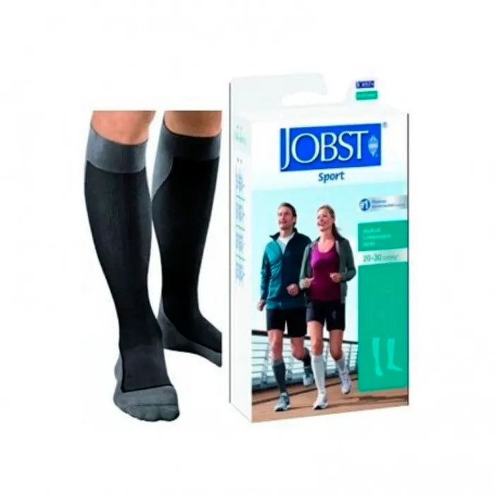 Jobst Sport Chaussettes Noir Gris 2 S