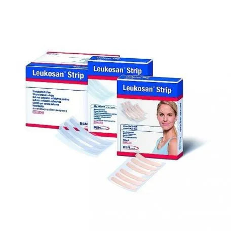 Bsn Medical Leukosan Strip Cintas De Sutura 6 X 38 Mm y 6 X 75 Mm 2 Unidades Bsn Medical
