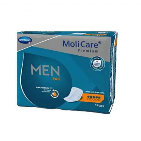 Hartmann Premium Men Pad 5 Gotas Protector Masculino 14 Unidades Molicare - Batty Beauty