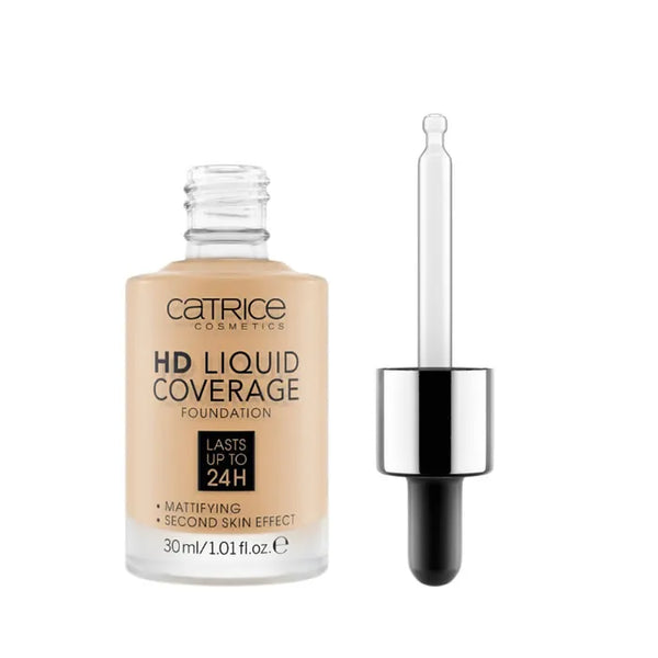 Catrice Hd Liquid Coverage Foundation Lasts Up Tp 24h 036 Hazelnut 30ml - Batty Beauty
