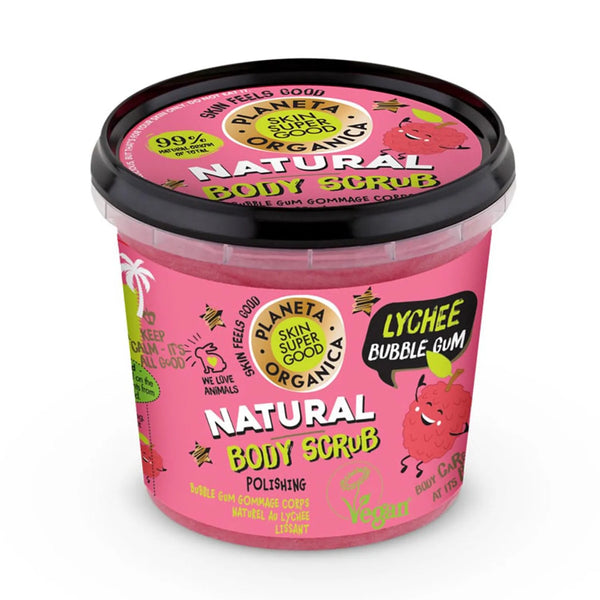 Natura Siberica Skin Super Good Natural Body Scrub Lychee Gum 360ml - Batty Beauty