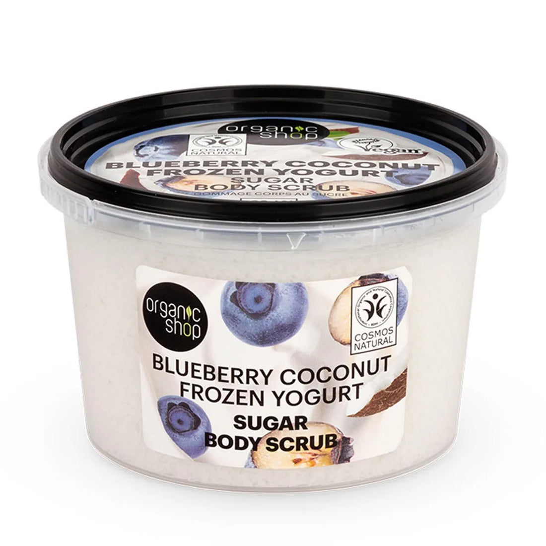 Organic Shop Blueberry Coconut Frozen Yogurt Exfoliante Corporal Azucar