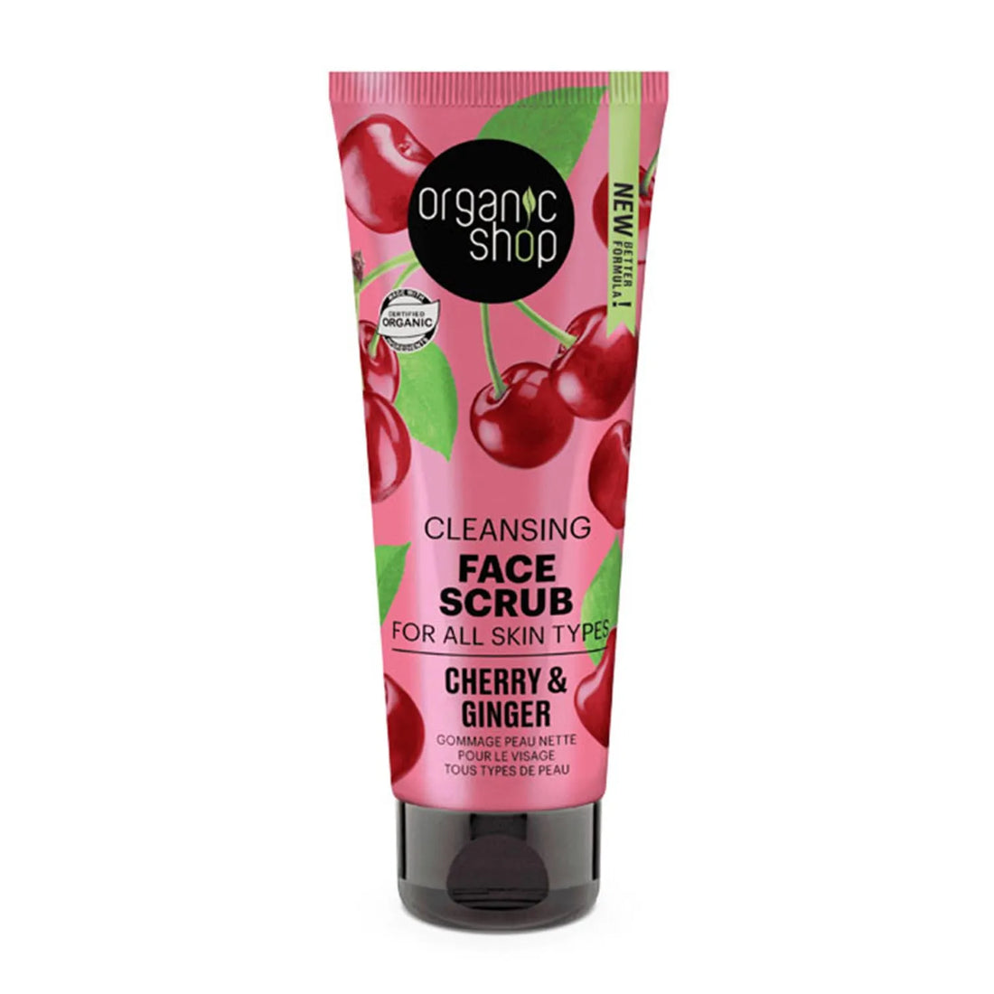 Organic Shop Cleansing Exfoliante Facial Cerezas