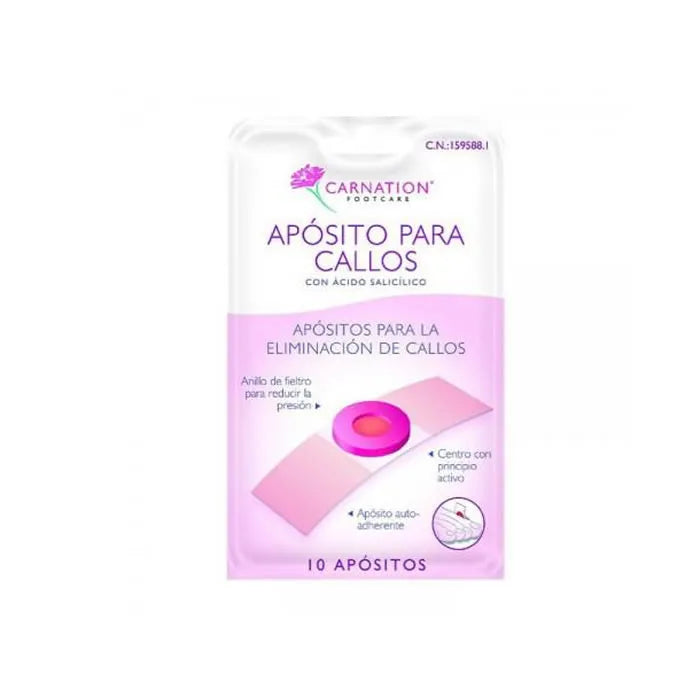Prim Emplâtres pour callosités à l'acide salicylique Carnation 10 unités