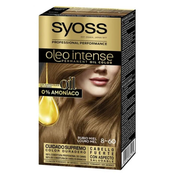 Syoss Oleo Intense Permanent Hair Color 8-60 Honey Blonde - Batty Beauty