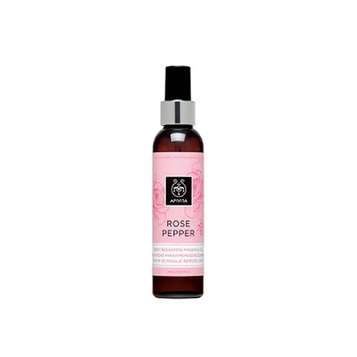 Apivita Rose Pepper Reshaping Massage Oil