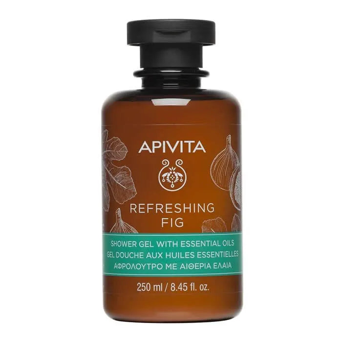 Apivita Gel De Bain à La Figue Aux Huiles Essentielles