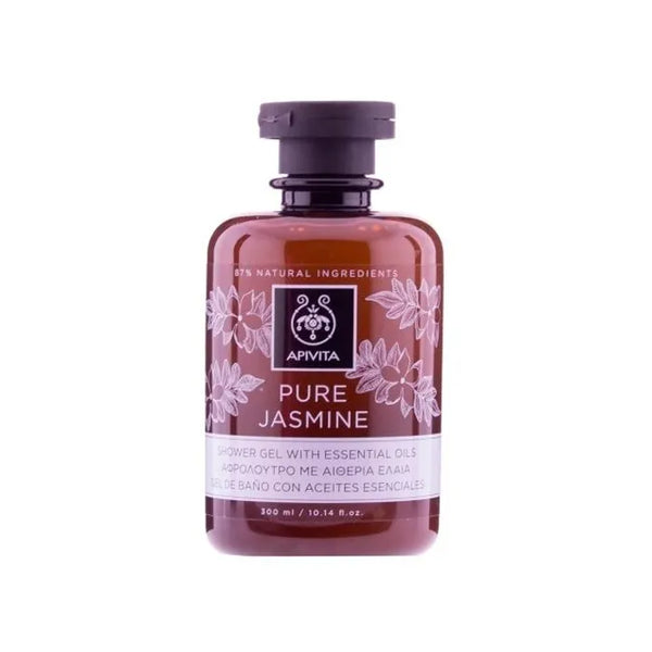 Apivita Gel de Bain aux Huiles Essentielles de Jasmin Pur 250ml - Batty Beauty
