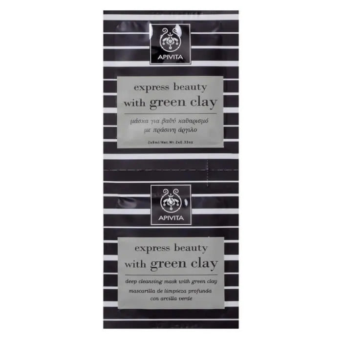 Apivita Beauty Express Deep Cleansing Face Mask With Green Clay