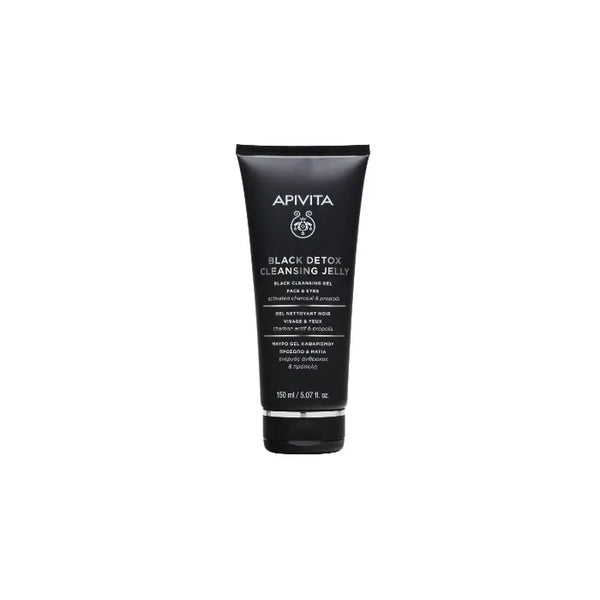 Apivita Gel Nettoyant Black Detox 150ml - Batty Beauty