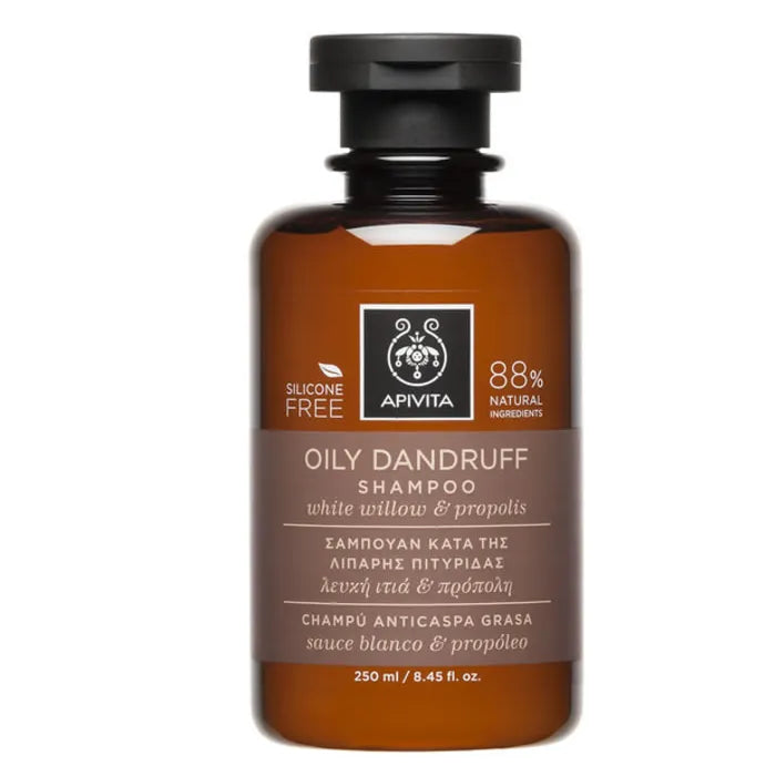 Apivita Oily Dandruff Shampoo With White Willow And Propolis