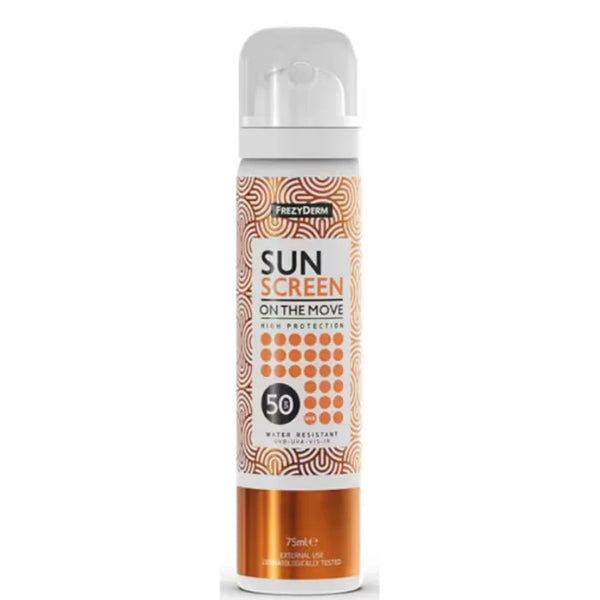 Frezyderm Sun Screen On The Move Spf50+ Face Mist 75ml - Batty Beauty