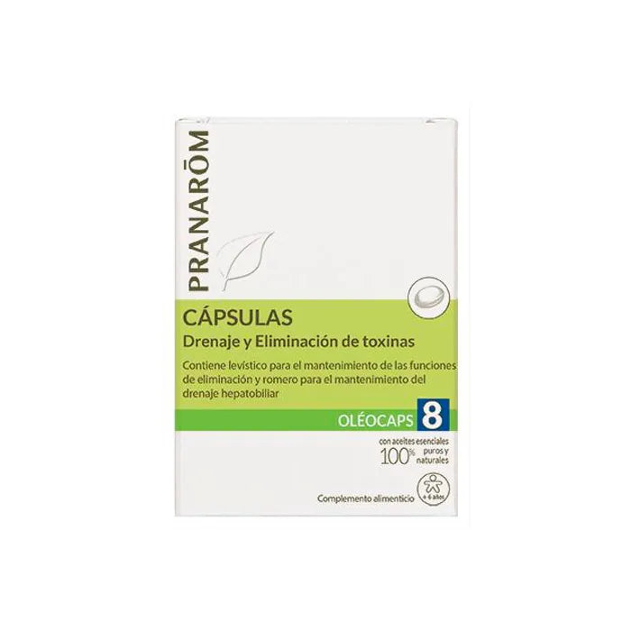 Pranarôm Pranarom Oleocaps 8 Drainage Detox 30 Caps