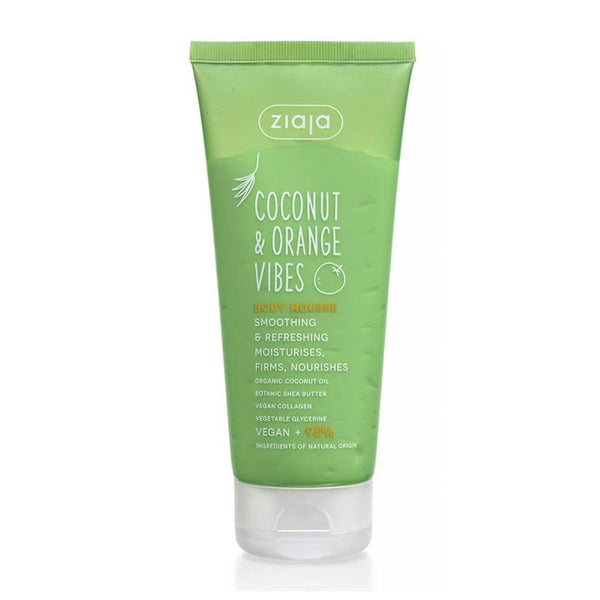 Ziaja Coconut y Orange Vibes Mousse Corporal Suavizante y Refrescante 200ml - Batty Beauty