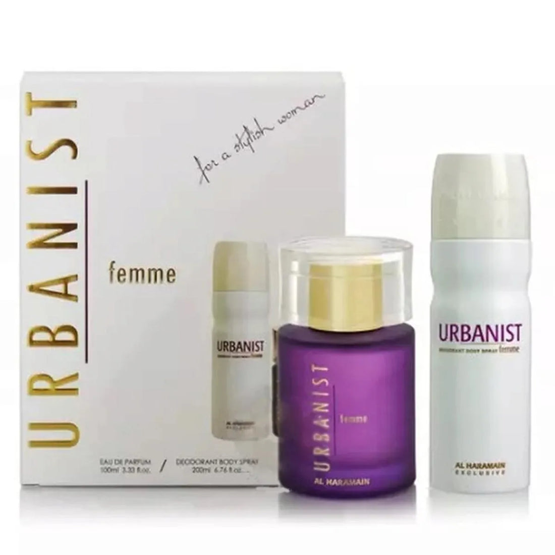 Al Haramain Urbanist Femme Eau De Parfum Desodorante Corporal
