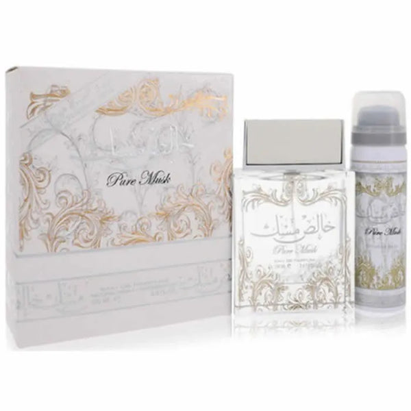 LATTAFA PURE MUSK EAU DE PARFUM SPRAY 100ML + DEO ROLL-ON 50ML - LATTAFA