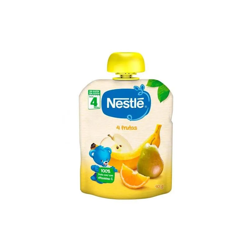 Nestle 3x Nestlé Naturnes Purée 4 Fruits 6 Mois