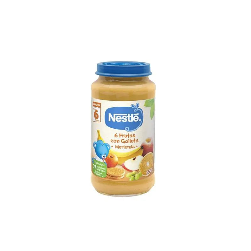 Nestle Nestlé Tarrito 6 Frutas Con Galleta Merienda 6m