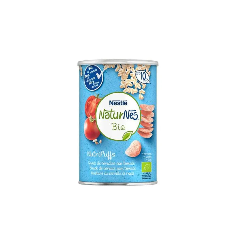 Nestle Nestlé Naturnes Bio Nutripuffs Snack Cereales Con Tomate 10m