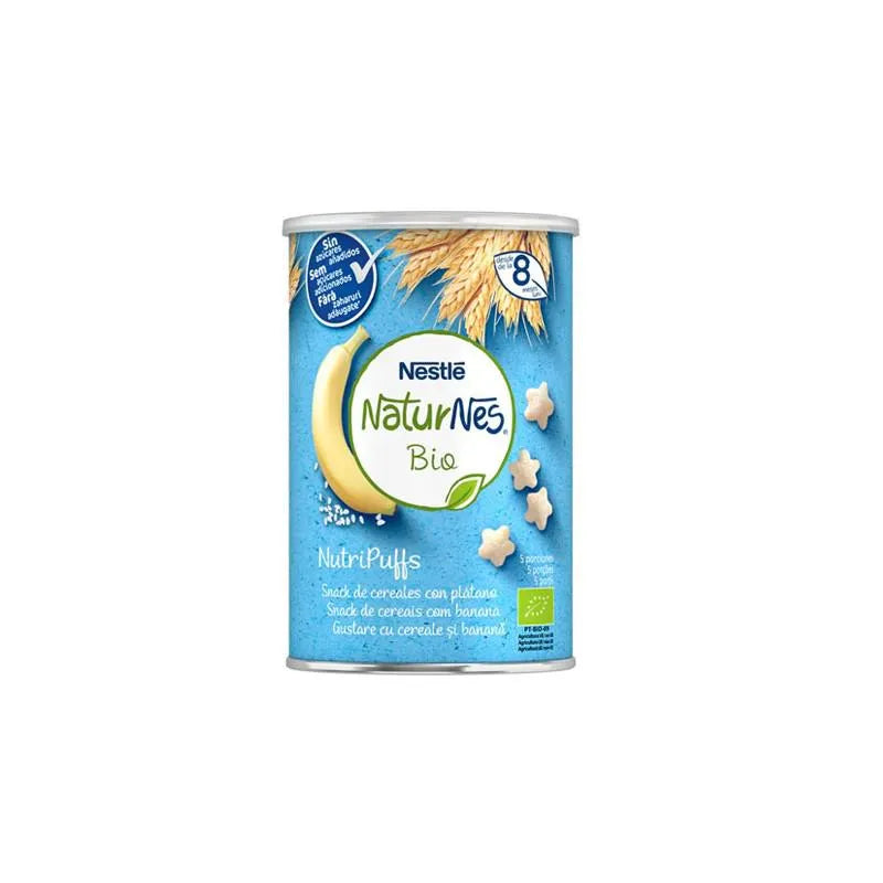 Nestle Nestlé Naturnes Bio Nutripuffs Snack Cereales Con Plátano 8m