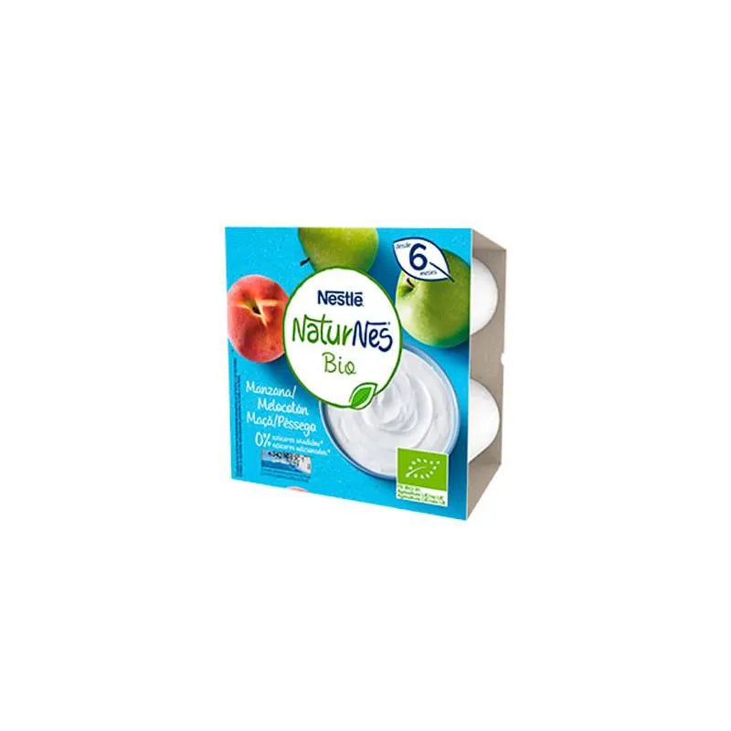 Nestle Nestlé Naturnes Bio Manzana y Melocotón 6m