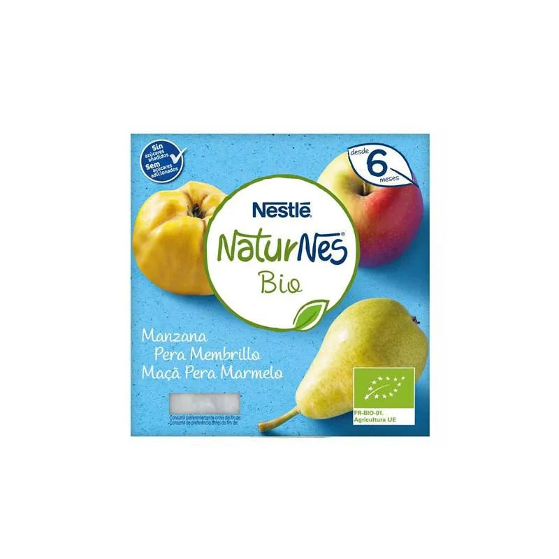 Nestle Nestlé Naturnes Bio Tarrina Manzana, Pera y Membrillo 6m